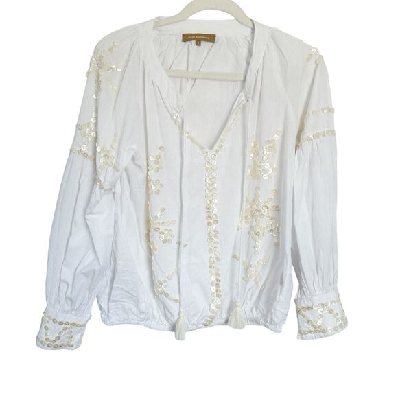 rose and rose honfluer Top mother of pearl Buttons Tassel Small - Picture 2 of 15